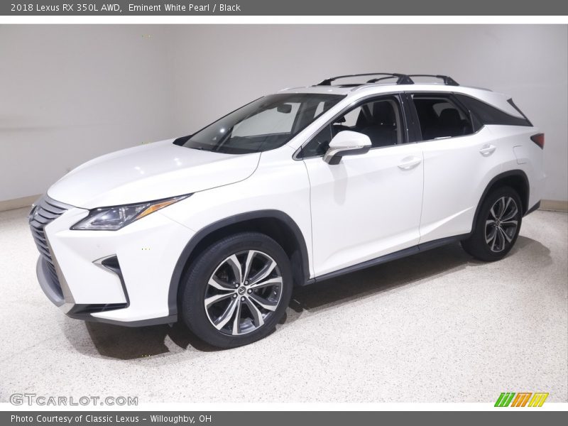 Eminent White Pearl / Black 2018 Lexus RX 350L AWD