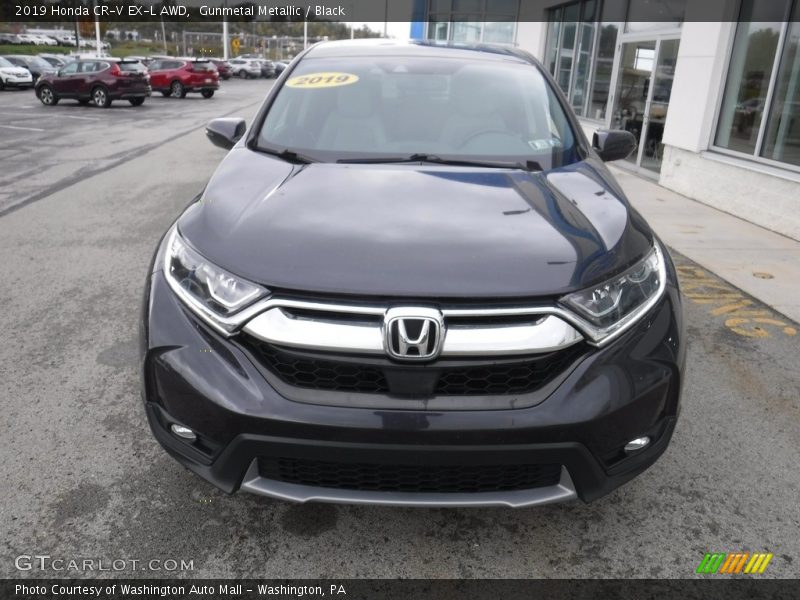 Gunmetal Metallic / Black 2019 Honda CR-V EX-L AWD