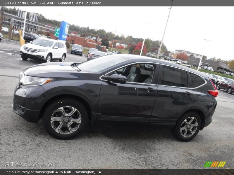 Gunmetal Metallic / Black 2019 Honda CR-V EX-L AWD