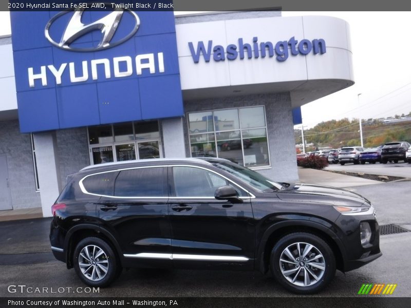 Twilight Black / Black 2020 Hyundai Santa Fe SEL AWD