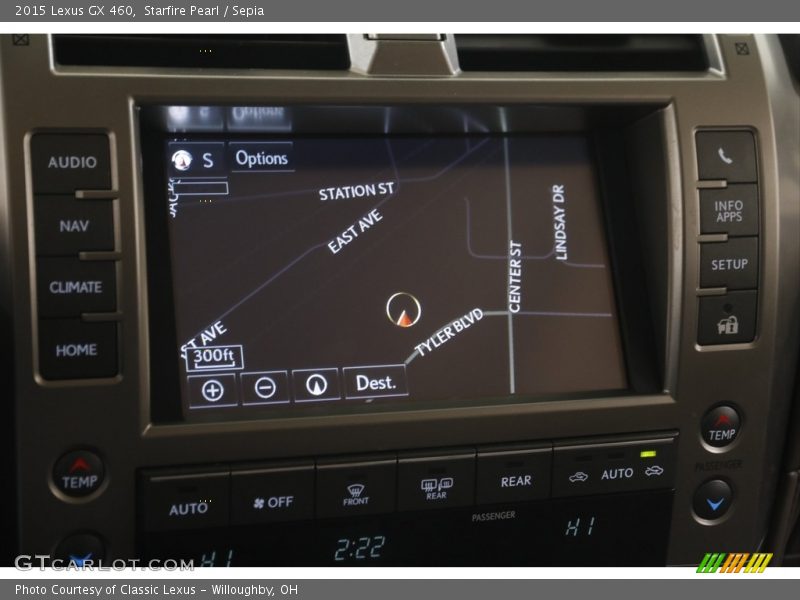 Navigation of 2015 GX 460