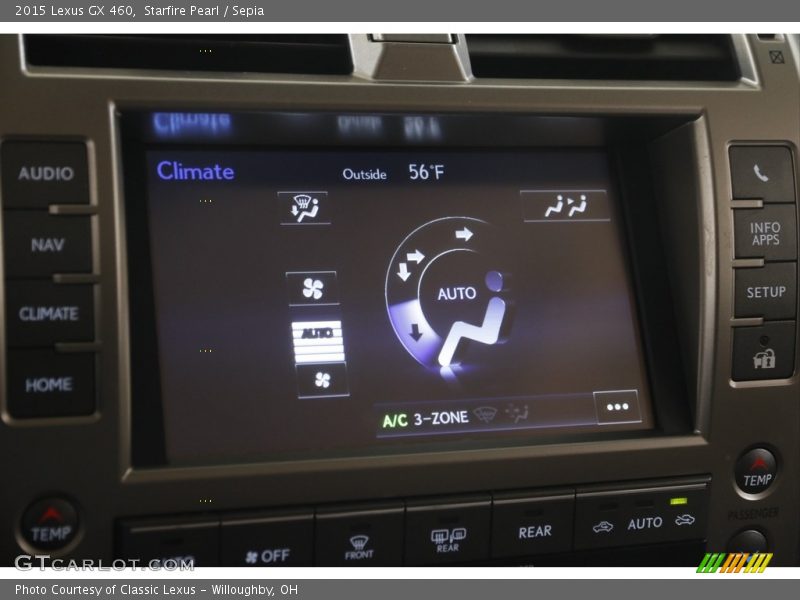 Controls of 2015 GX 460
