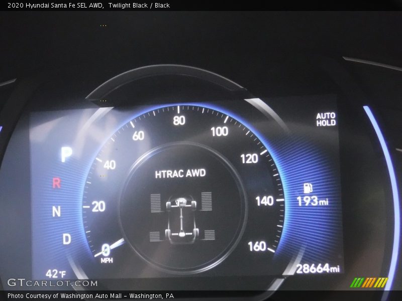 Twilight Black / Black 2020 Hyundai Santa Fe SEL AWD