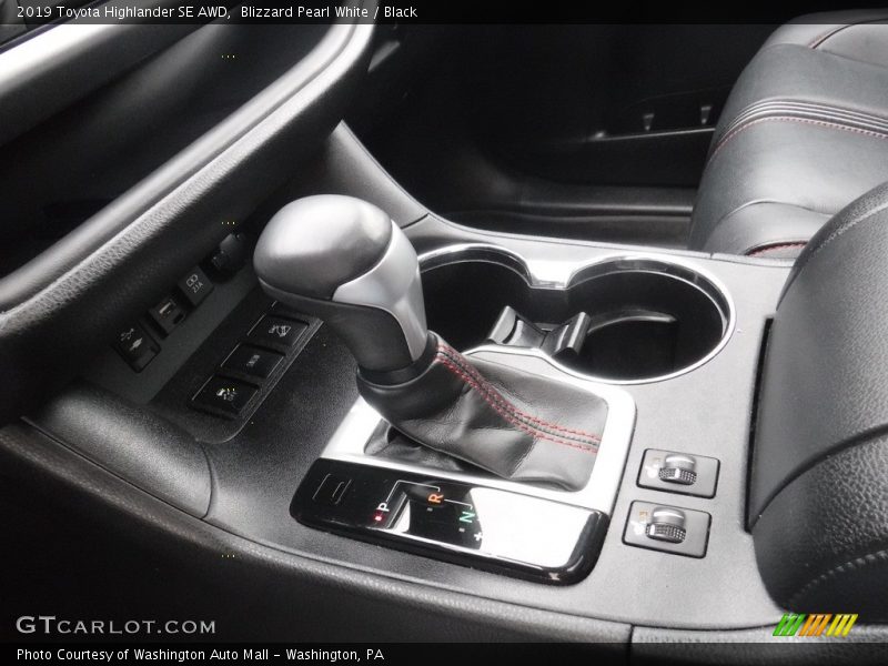 Blizzard Pearl White / Black 2019 Toyota Highlander SE AWD