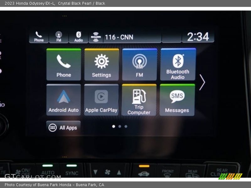 Crystal Black Pearl / Black 2023 Honda Odyssey EX-L