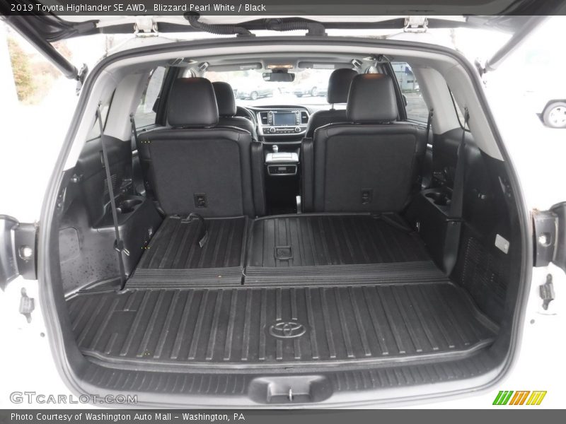 Blizzard Pearl White / Black 2019 Toyota Highlander SE AWD