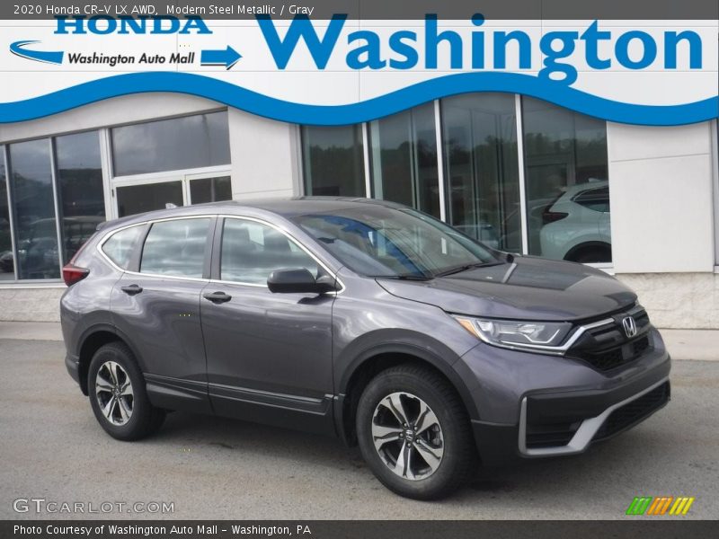 Modern Steel Metallic / Gray 2020 Honda CR-V LX AWD