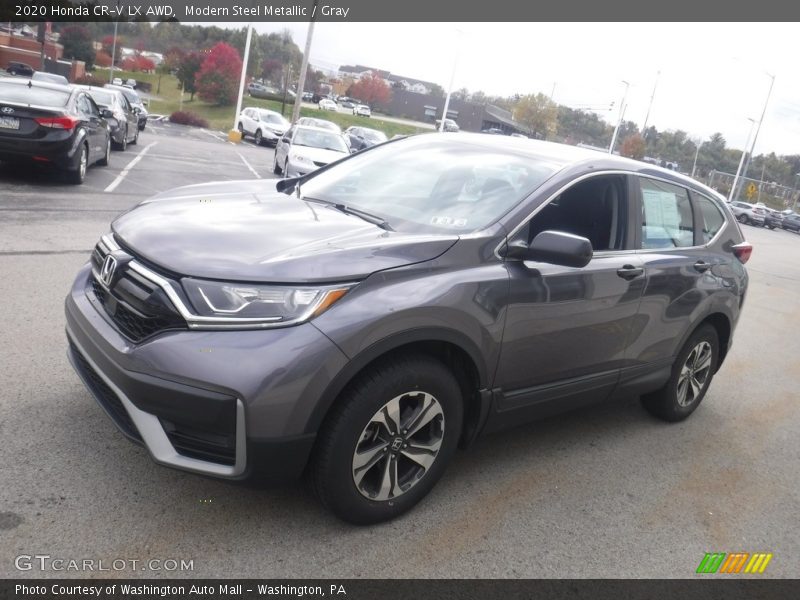 Modern Steel Metallic / Gray 2020 Honda CR-V LX AWD