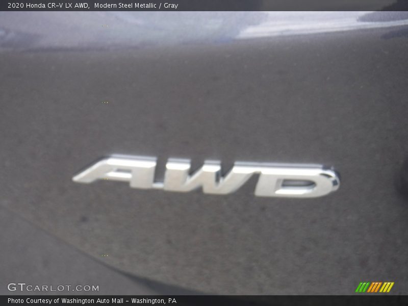 Modern Steel Metallic / Gray 2020 Honda CR-V LX AWD