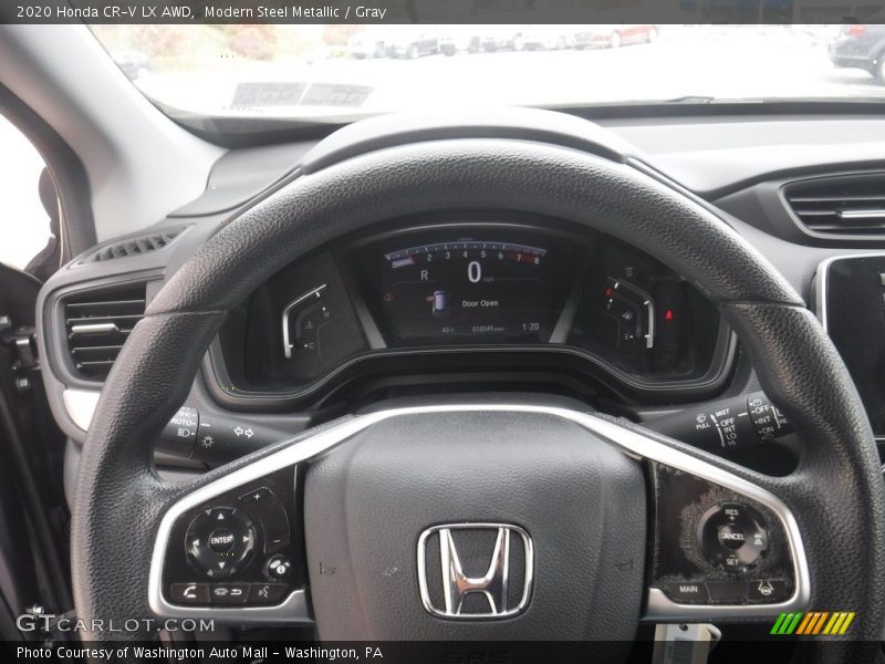 Modern Steel Metallic / Gray 2020 Honda CR-V LX AWD