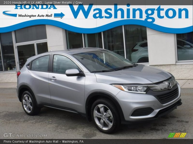 Lunar Silver Metallic / Gray 2020 Honda HR-V LX AWD