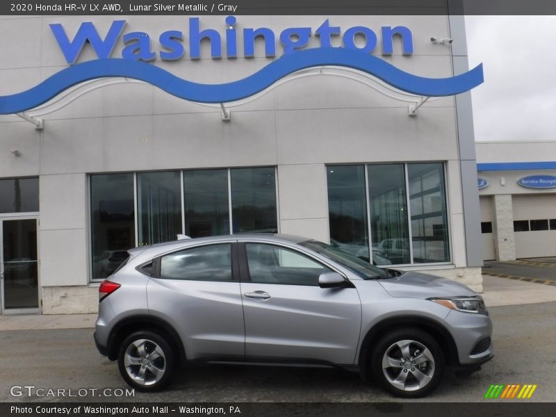 Lunar Silver Metallic / Gray 2020 Honda HR-V LX AWD