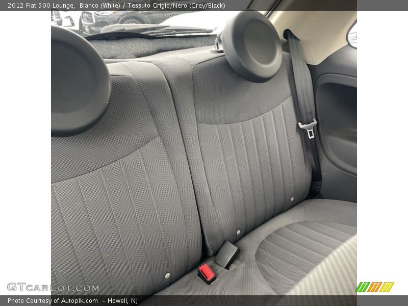 Bianco (White) / Tessuto Grigio/Nero (Grey/Black) 2012 Fiat 500 Lounge