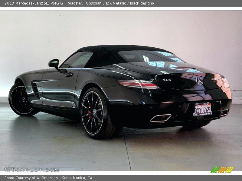 Obsidian Black Metallic / Black designo 2013 Mercedes-Benz SLS AMG GT Roadster