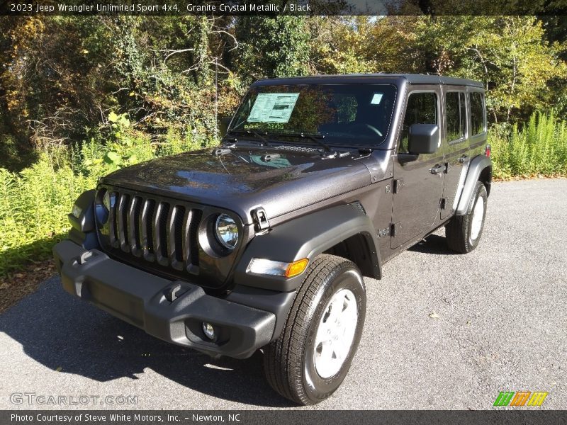 Granite Crystal Metallic / Black 2023 Jeep Wrangler Unlimited Sport 4x4