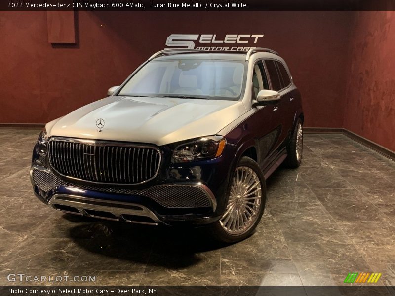 Lunar Blue Metallic / Crystal White 2022 Mercedes-Benz GLS Maybach 600 4Matic