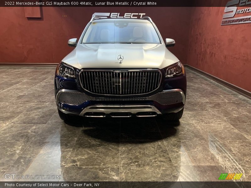 Lunar Blue Metallic / Crystal White 2022 Mercedes-Benz GLS Maybach 600 4Matic