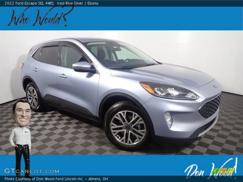Iced Blue Silver / Ebony 2022 Ford Escape SEL 4WD