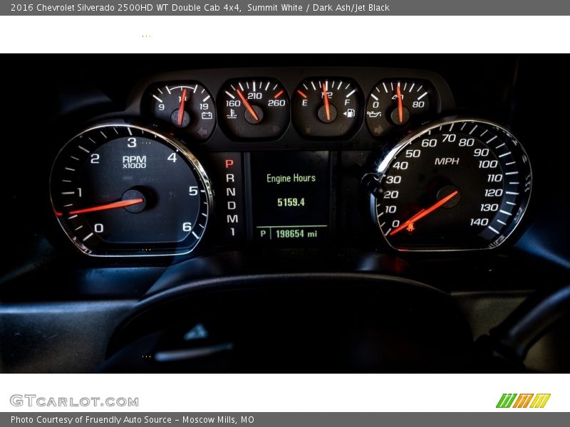 Summit White / Dark Ash/Jet Black 2016 Chevrolet Silverado 2500HD WT Double Cab 4x4