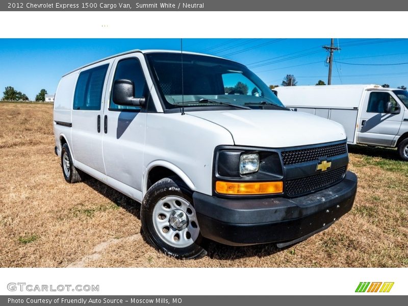 Summit White / Neutral 2012 Chevrolet Express 1500 Cargo Van