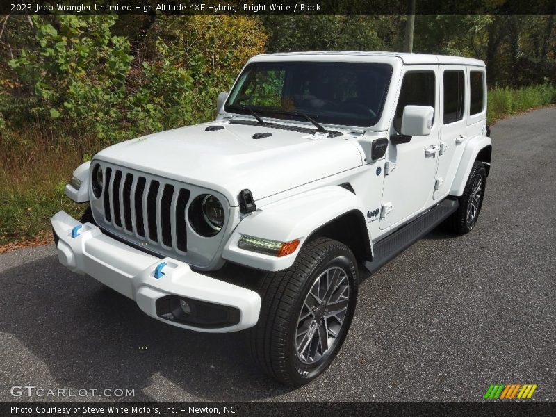 Bright White / Black 2023 Jeep Wrangler Unlimited High Altitude 4XE Hybrid