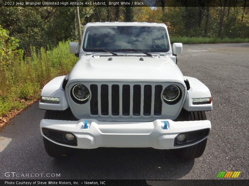 Bright White / Black 2023 Jeep Wrangler Unlimited High Altitude 4XE Hybrid