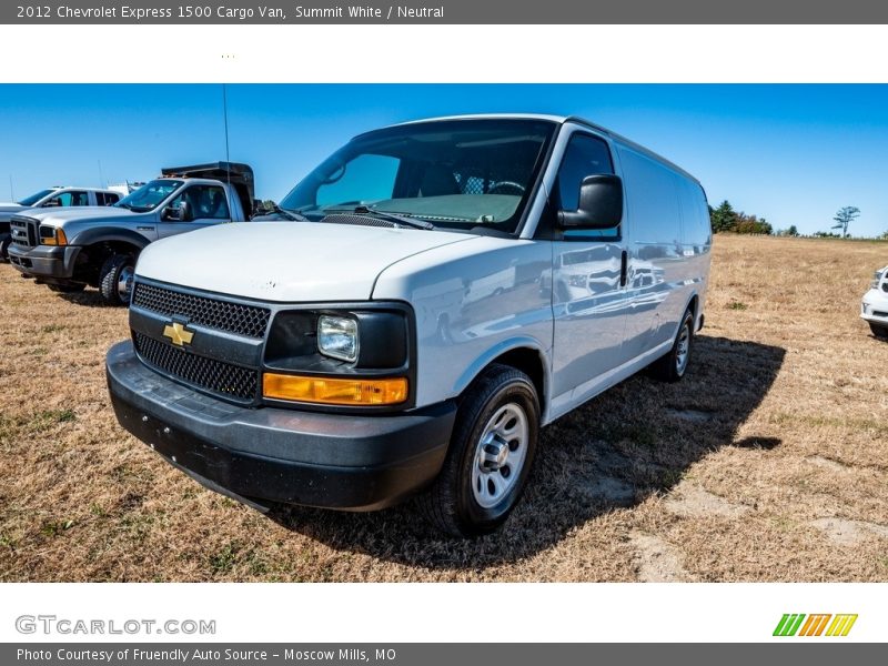 Summit White / Neutral 2012 Chevrolet Express 1500 Cargo Van