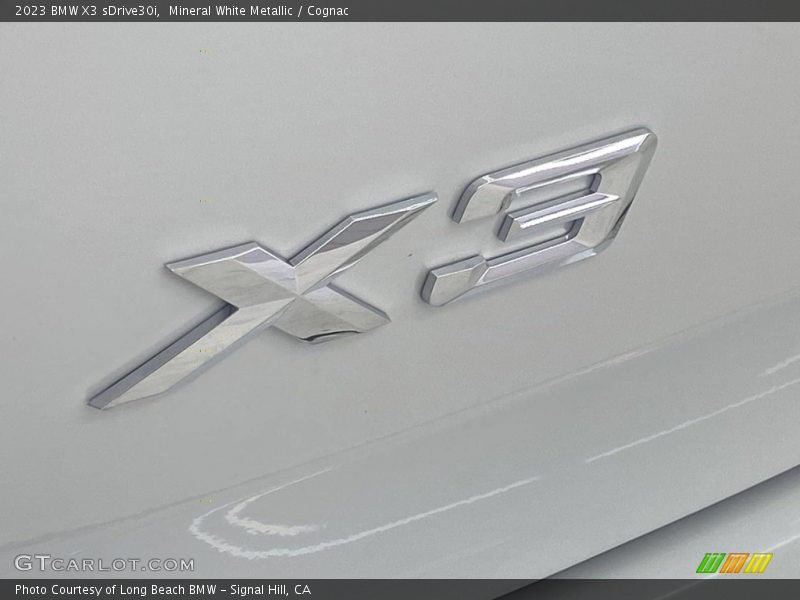 Mineral White Metallic / Cognac 2023 BMW X3 sDrive30i
