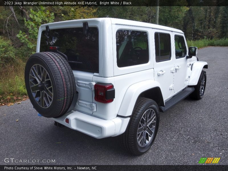 Bright White / Black 2023 Jeep Wrangler Unlimited High Altitude 4XE Hybrid
