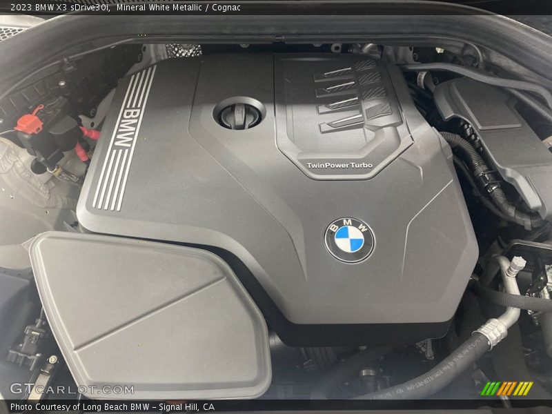 Mineral White Metallic / Cognac 2023 BMW X3 sDrive30i