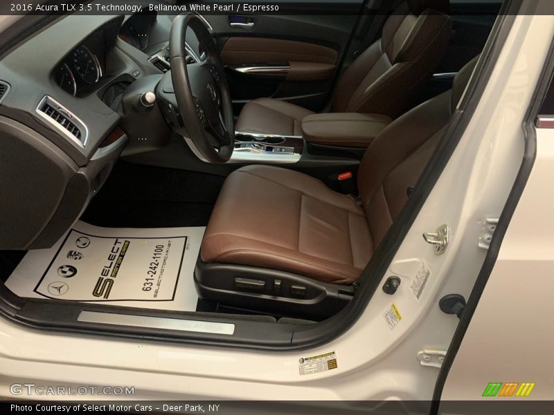 Bellanova White Pearl / Espresso 2016 Acura TLX 3.5 Technology
