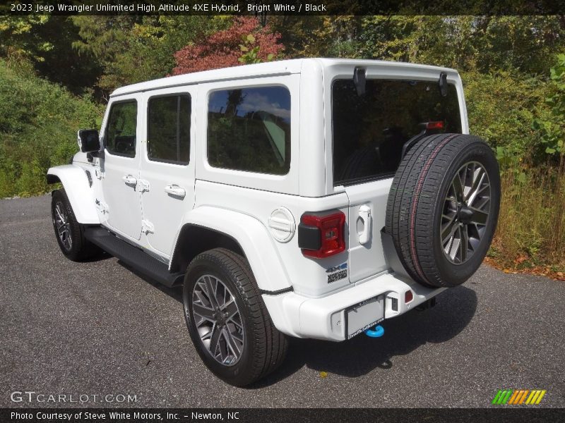 Bright White / Black 2023 Jeep Wrangler Unlimited High Altitude 4XE Hybrid