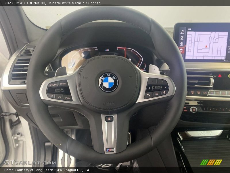 Mineral White Metallic / Cognac 2023 BMW X3 sDrive30i