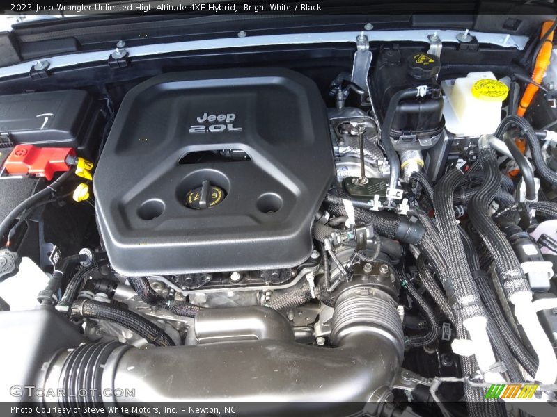 Bright White / Black 2023 Jeep Wrangler Unlimited High Altitude 4XE Hybrid