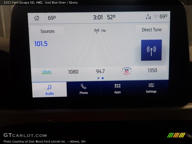 Iced Blue Silver / Ebony 2022 Ford Escape SEL 4WD