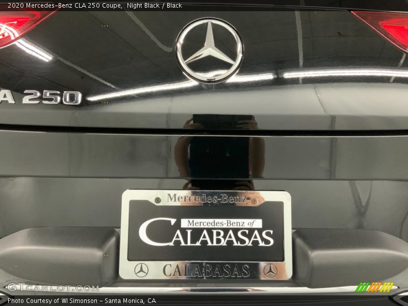 Night Black / Black 2020 Mercedes-Benz CLA 250 Coupe