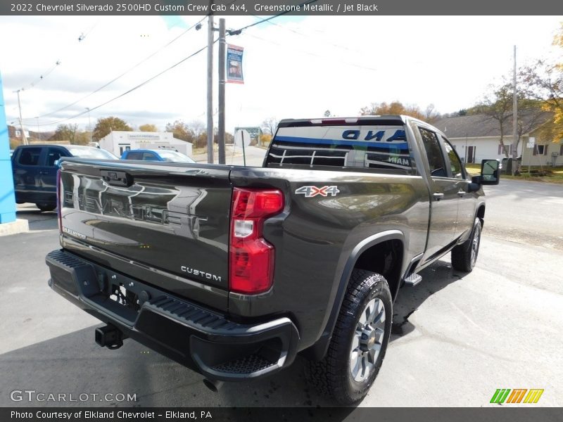 Greenstone Metallic / Jet Black 2022 Chevrolet Silverado 2500HD Custom Crew Cab 4x4