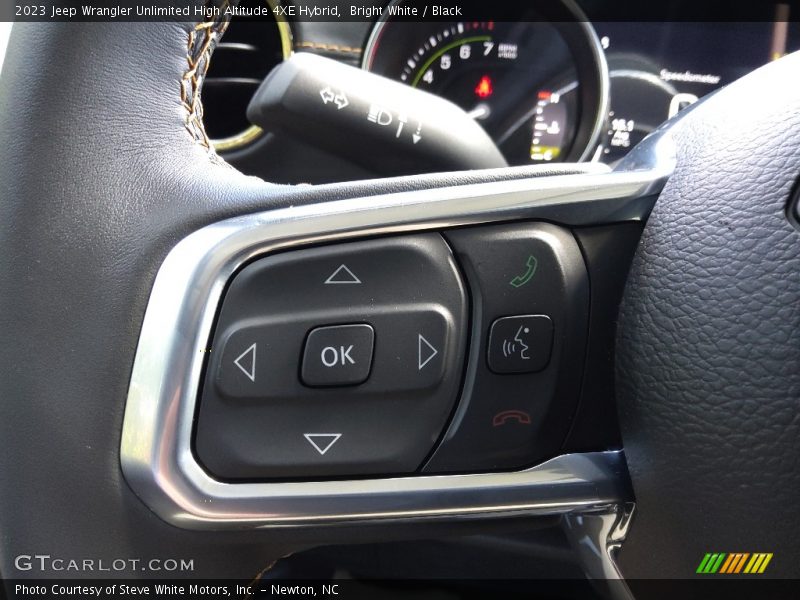 Bright White / Black 2023 Jeep Wrangler Unlimited High Altitude 4XE Hybrid