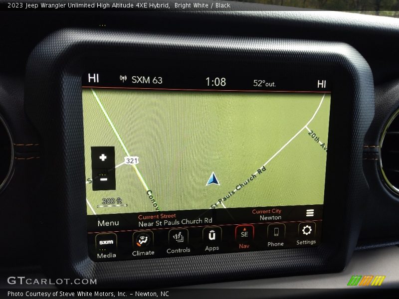 Bright White / Black 2023 Jeep Wrangler Unlimited High Altitude 4XE Hybrid