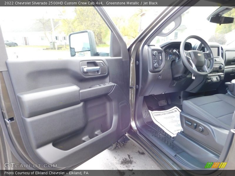 Greenstone Metallic / Jet Black 2022 Chevrolet Silverado 2500HD Custom Crew Cab 4x4