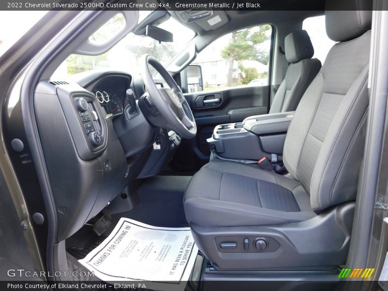  2022 Silverado 2500HD Custom Crew Cab 4x4 Jet Black Interior