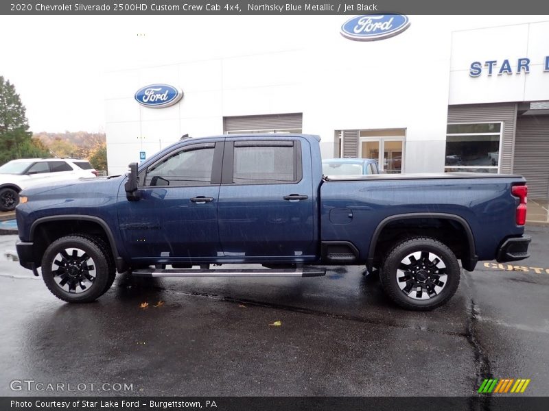 Northsky Blue Metallic / Jet Black 2020 Chevrolet Silverado 2500HD Custom Crew Cab 4x4