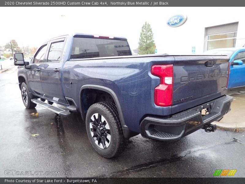 Northsky Blue Metallic / Jet Black 2020 Chevrolet Silverado 2500HD Custom Crew Cab 4x4