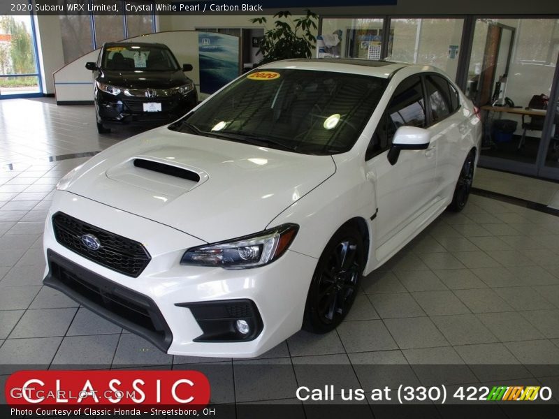 Crystal White Pearl / Carbon Black 2020 Subaru WRX Limited