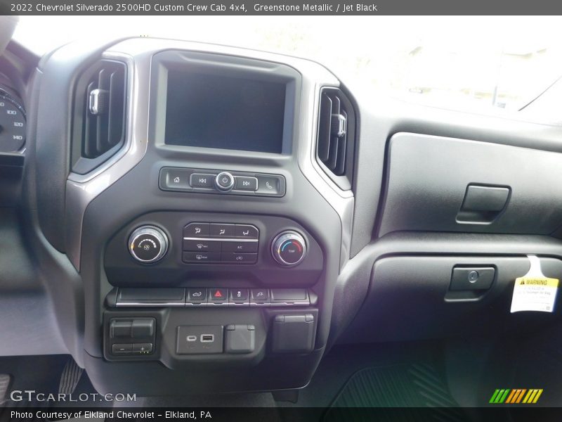Greenstone Metallic / Jet Black 2022 Chevrolet Silverado 2500HD Custom Crew Cab 4x4