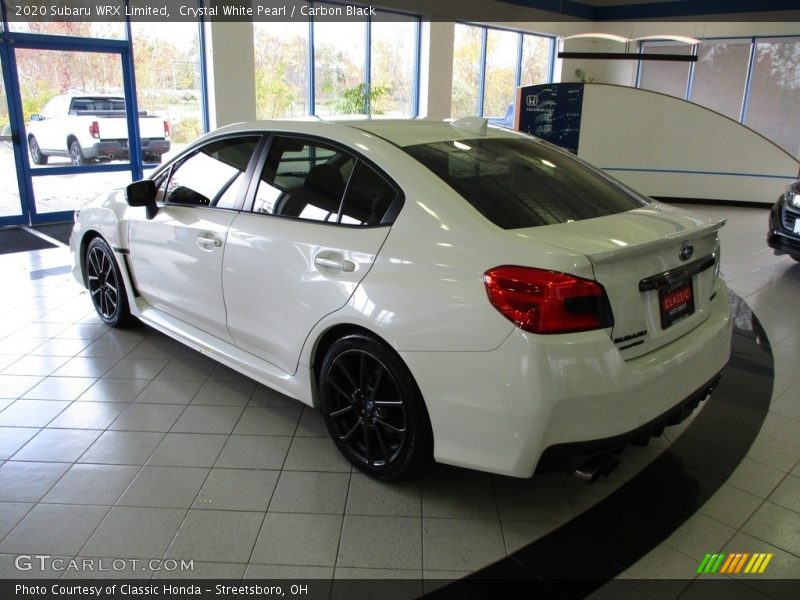Crystal White Pearl / Carbon Black 2020 Subaru WRX Limited