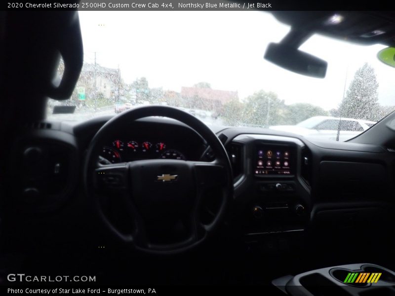 Northsky Blue Metallic / Jet Black 2020 Chevrolet Silverado 2500HD Custom Crew Cab 4x4