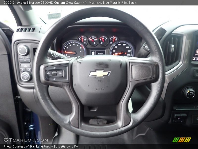Northsky Blue Metallic / Jet Black 2020 Chevrolet Silverado 2500HD Custom Crew Cab 4x4