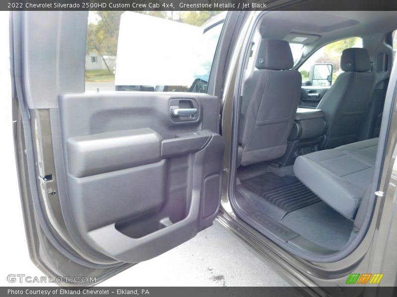 Greenstone Metallic / Jet Black 2022 Chevrolet Silverado 2500HD Custom Crew Cab 4x4