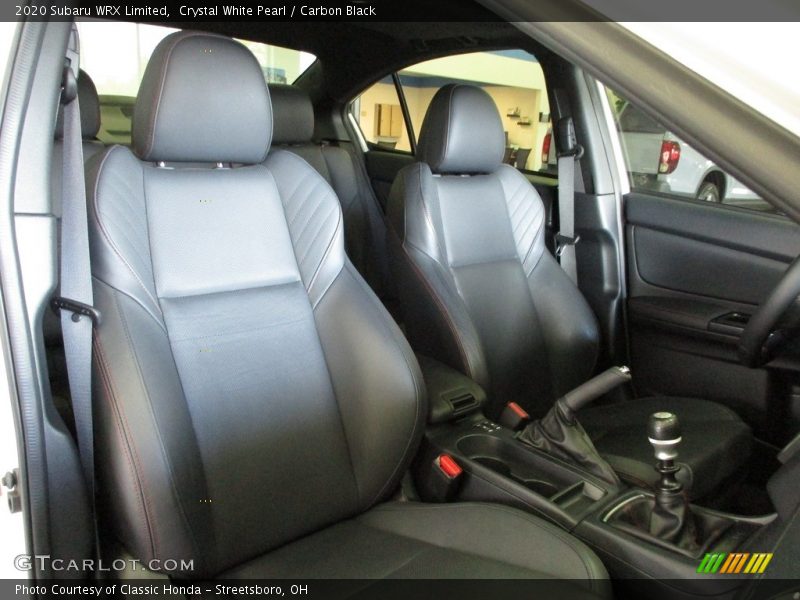 Front Seat of 2020 WRX Limited